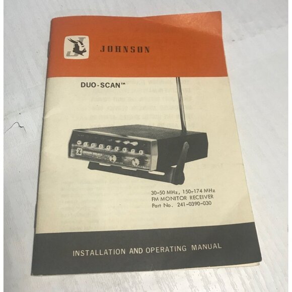 Johnson Duo-Scan FM Monitor Receiver Model 241-0390 30-50 MHz 150-174 MHz - Picture 11 of 14